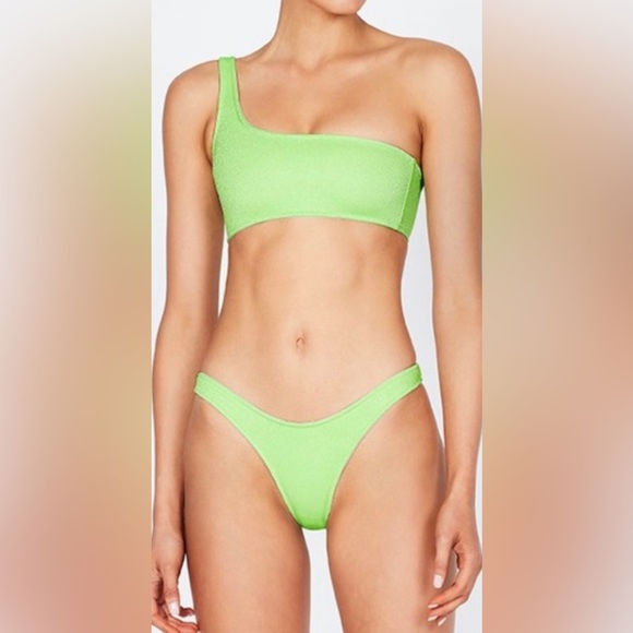 FLORA TRIANGLE BIKINI LIME SPARKLE - IN STOCK 8 main image 1